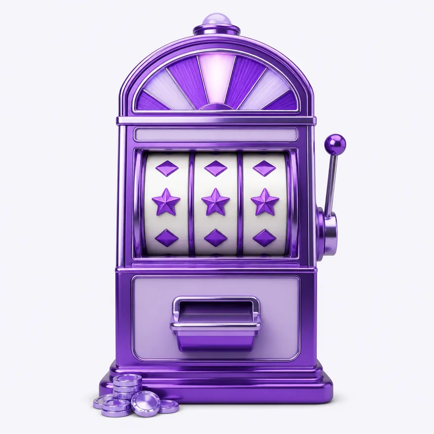 Slot cabinet with marquee — Pink